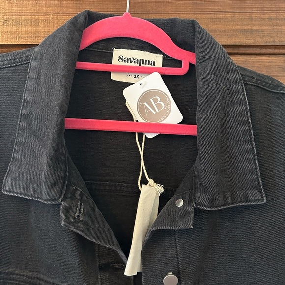 NWT black Jean jacket! - Picture 3 of 4